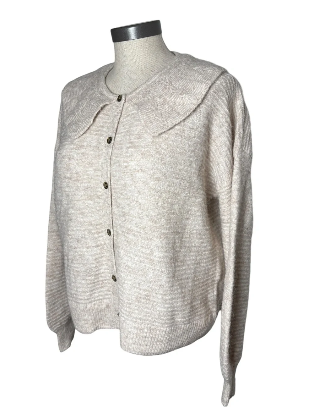 MADEWELL Alpaca Wool Peter Pan Collar Cardigan – Size Small Cottagecore